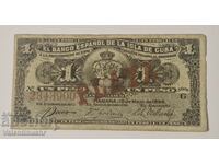 Cuba 1 peso 1896 year UNC