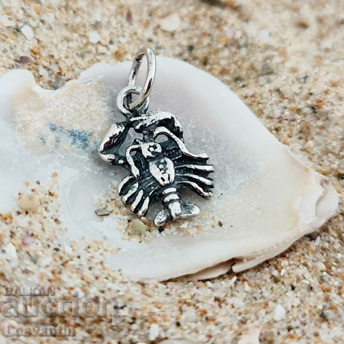 Silver Scorpio pendant