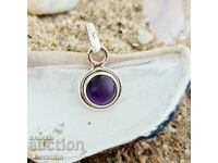 Silver pendant with Amethyst