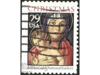 Stamped Religion Christmas 1992 from USA