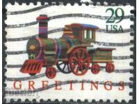 Stamped brand Christmas Παιδικό παιχνίδι Locomotive 1992 από τις Η.Π.Α