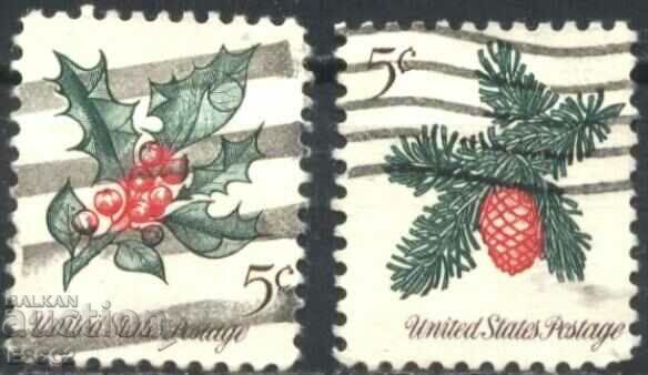 Postmarked stamps Christmas 1964 from USA