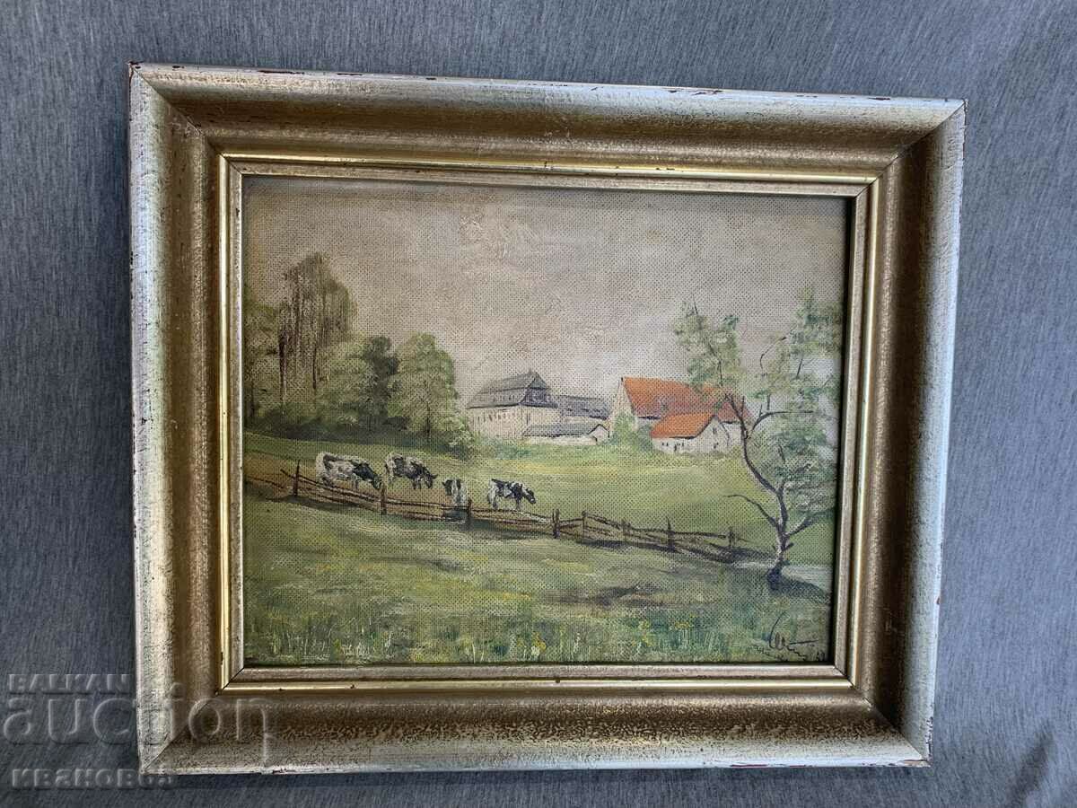 Old painting Landscape