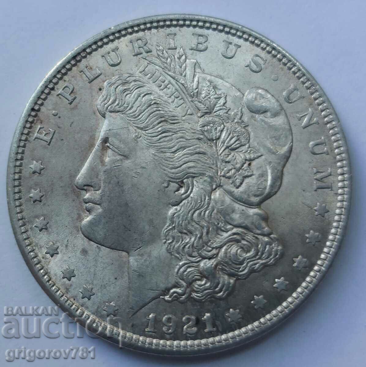 1 ασήμι Morgan Dollar ΗΠΑ 1921 - Ασημένιο νόμισμα #2