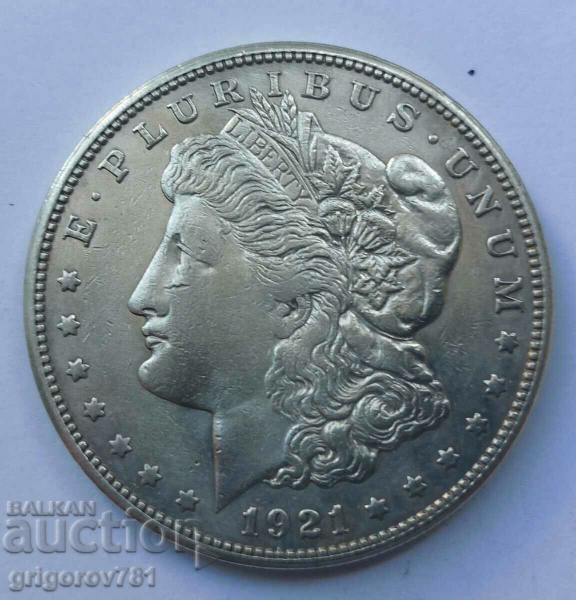 1 ασήμι Morgan Dollar ΗΠΑ 1921 - Ασημένιο νόμισμα #3