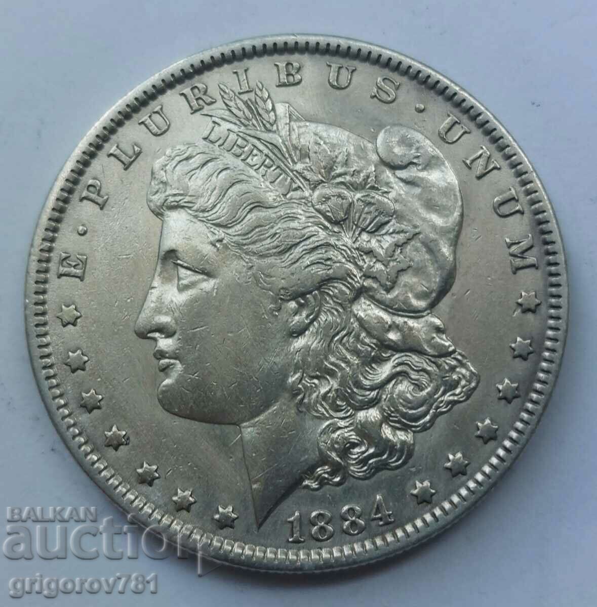 1 Morgan Dollar Silver USA 1884 - Silver Coin #5