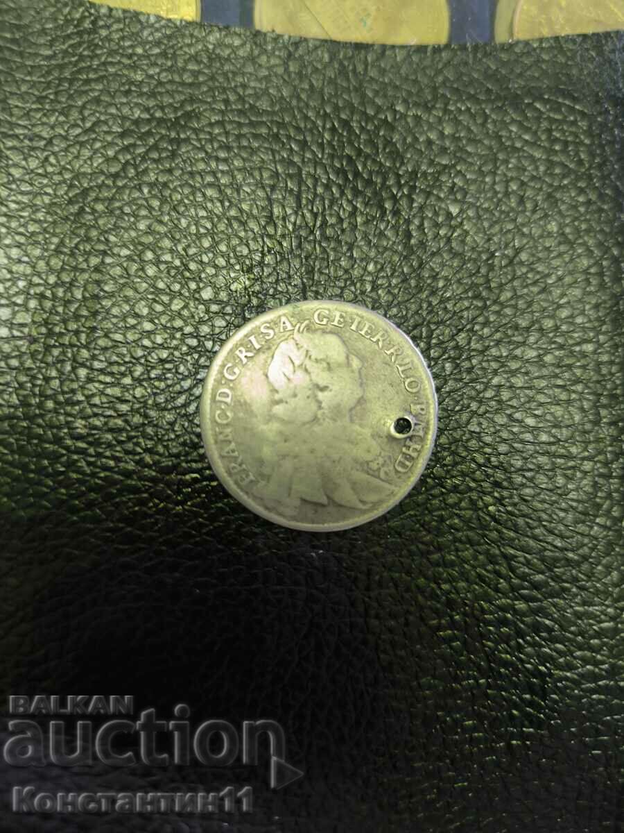 Old Austrian Silver Coin 1751