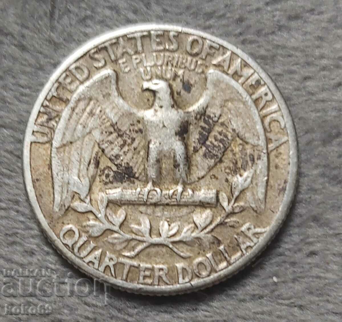 quater dolar 1942г.