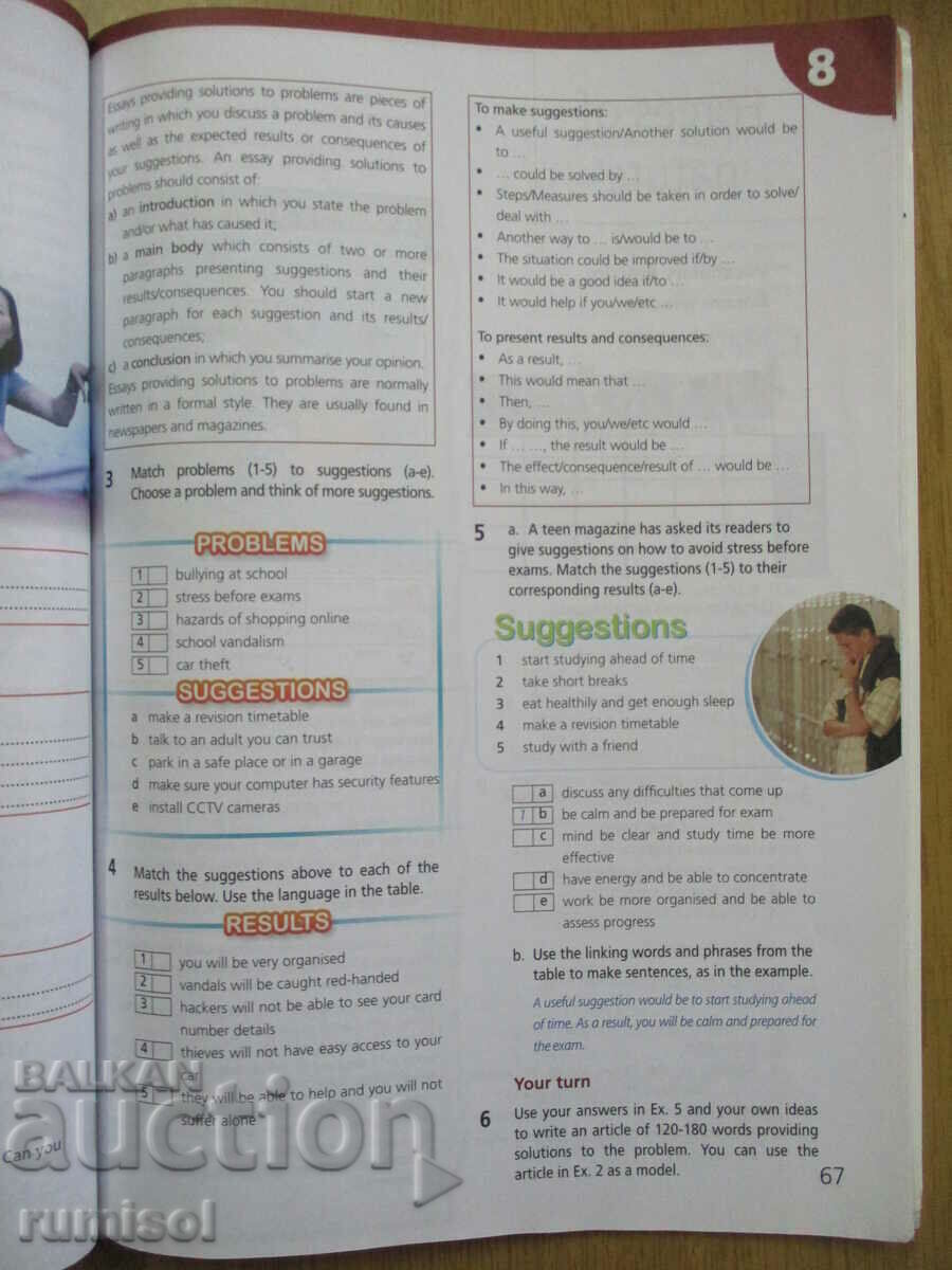 Upstream for Bulgaria - Workbook for the 8th grade, p. 3, B1+ - 6