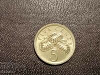 5 cents 1988 Singapore