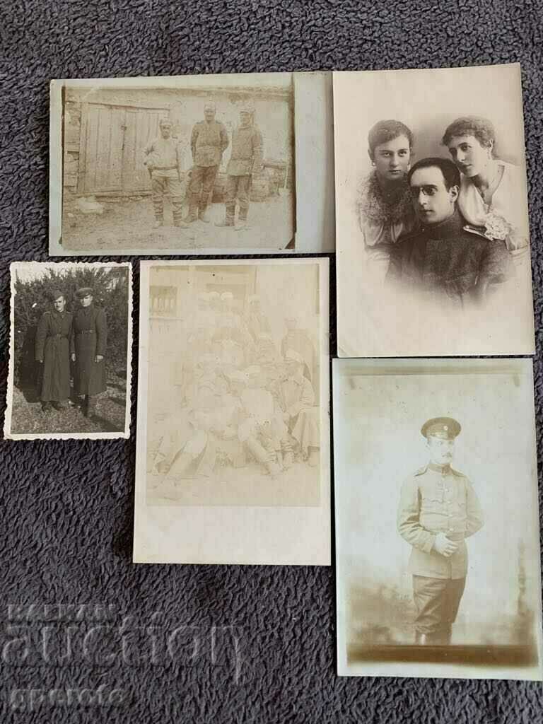 Lot of old military cards with Bulgarian soldiers