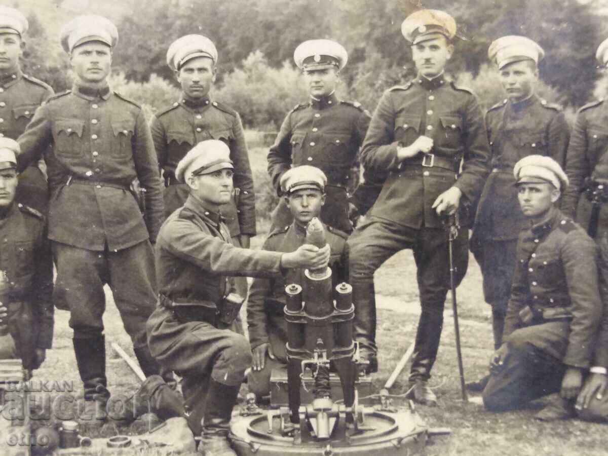 Samokov, FOTO-mortar, coajă, soldat, uniformă, tun