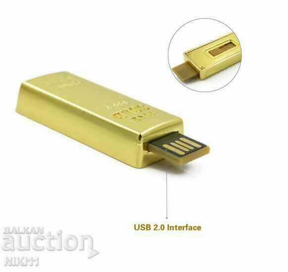 Auction USB Flash Drive 32 GB. in the form of a gold bar, gold Auction USB Flash Drive 32 GB. in the form of a gold bar, gold