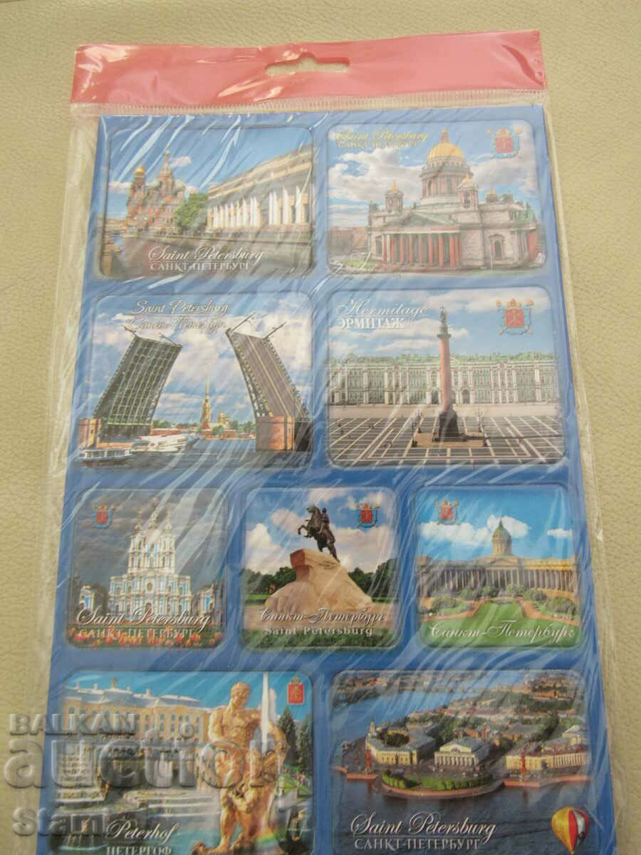 Auction Set of magnets from St. Petersburg, Russia-series-5 Auction Set of magnets from St. Petersburg, Russia-series-5