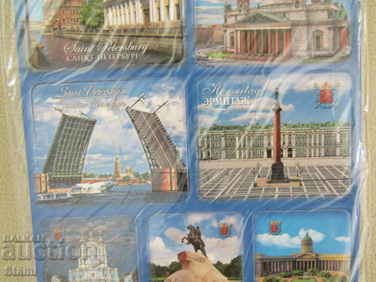Set of magnets from St. Petersburg, Russia-series-5 - 5 Set of magnets from St. Petersburg, Russia-series-5 - 5