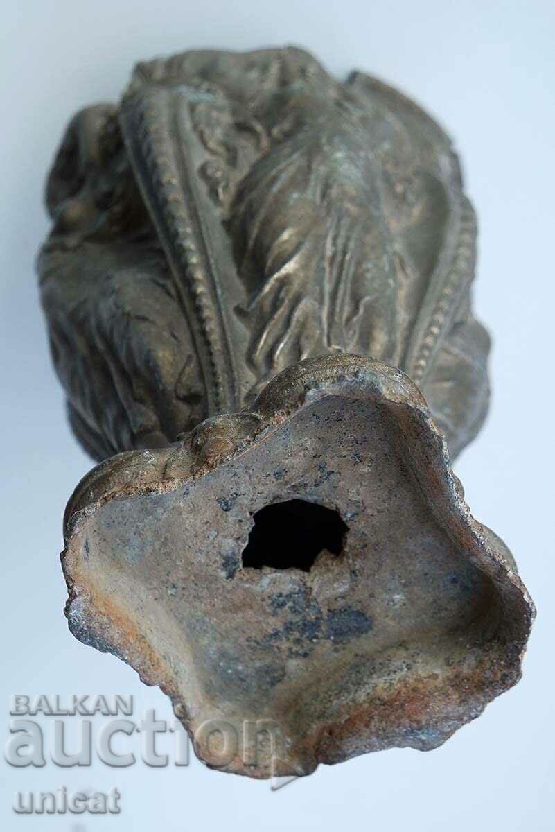 Антика, старинна ваза, скулптура, с фигури на Афродита - 5