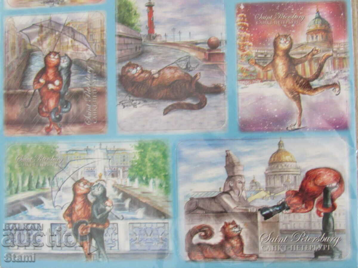 Set of magnets from St. Petersburg, Russia-series-5 - 5 Set of magnets from St. Petersburg, Russia-series-5 - 5