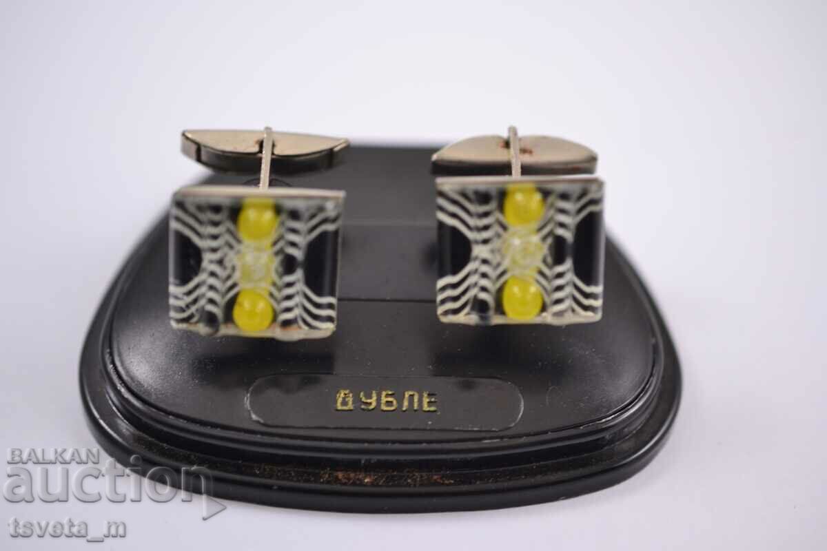 Аукцион Стоманени стари копчета за ръкавели 70-те години, бутонели Аукцион Стоманени стари копчета за ръкавели 70-те години, бутонели