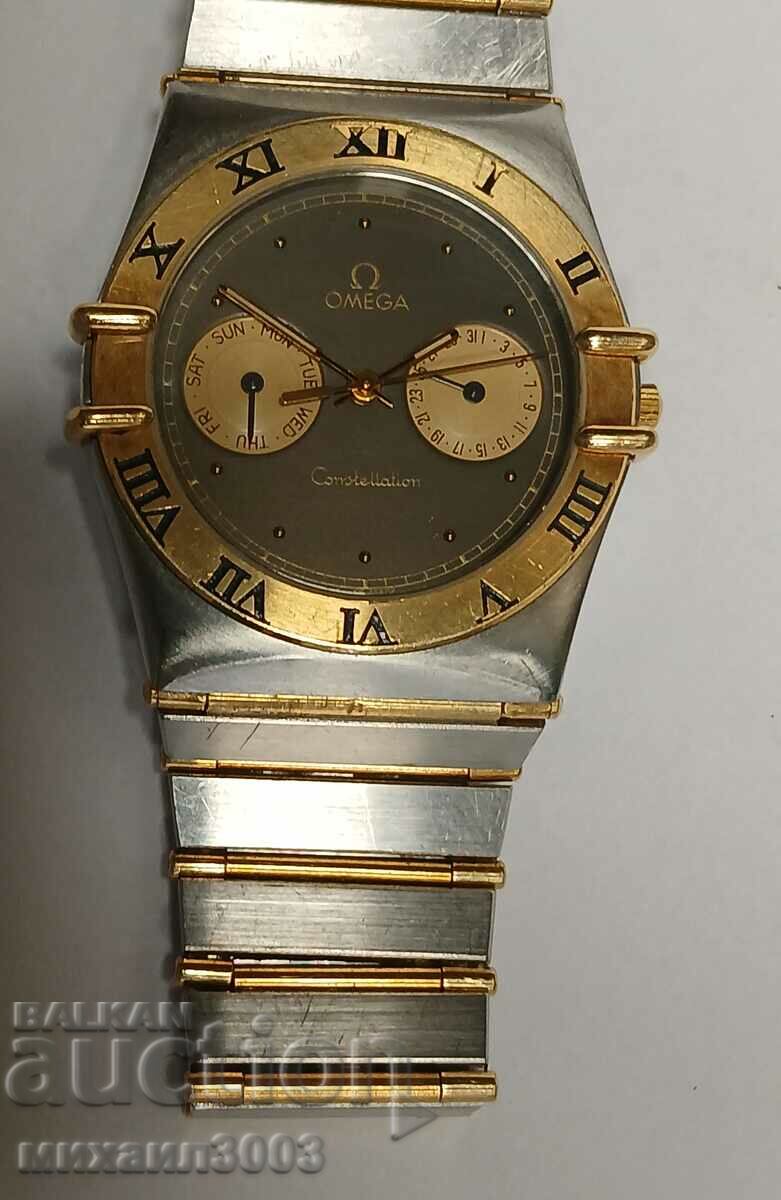 OMEGA CONSTELATION STEEL AND GOLD MEN'S QUARTZ WATCH