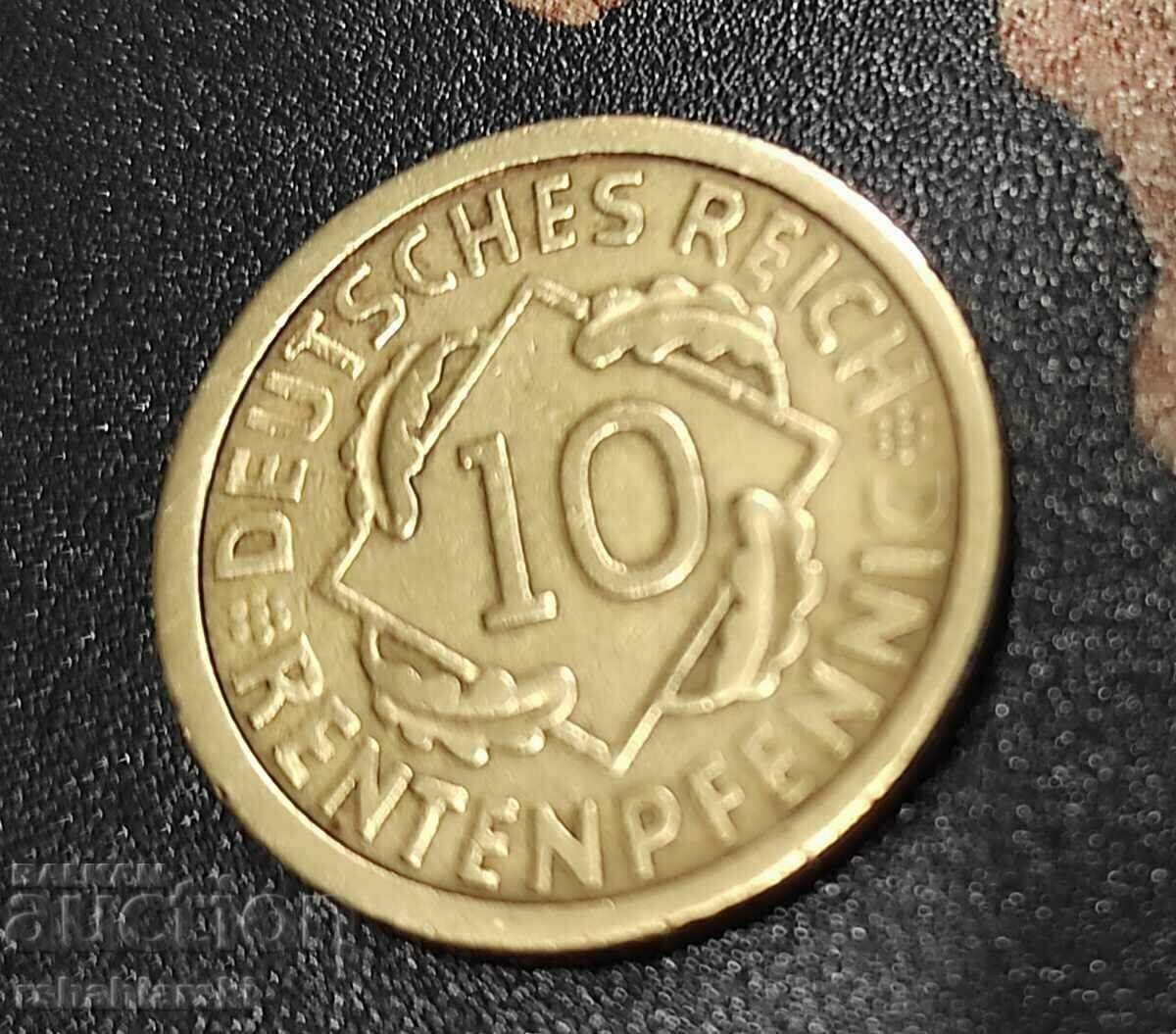 Germany 10 Reichspfennig, 1924