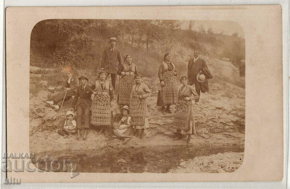 Βουλγαρία, Κοστούμια Κότλεν, RPPC, 1920