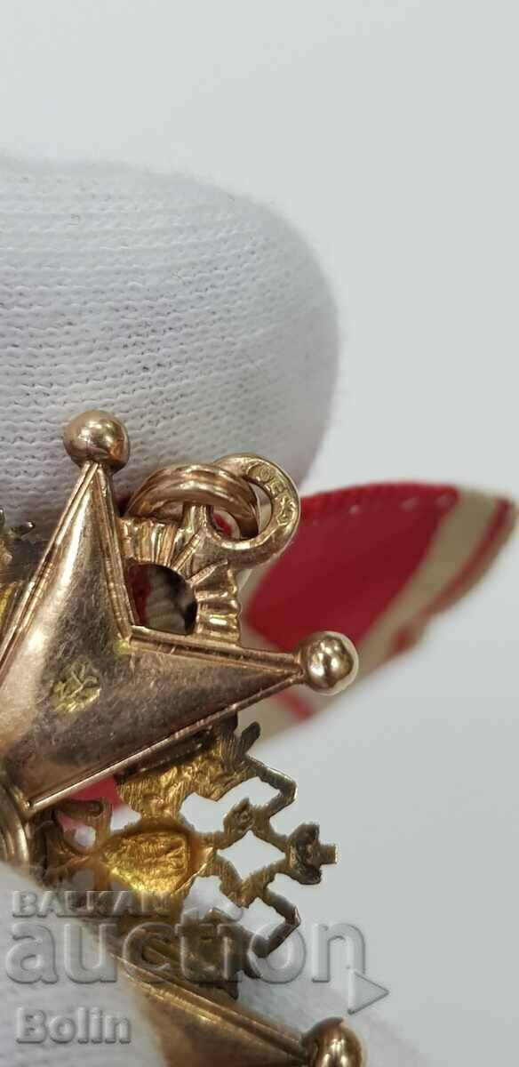 Rare gold Russian Imperial Order of St. Stanislav III st. - 7 Rare gold Russian Imperial Order of St. Stanislav III st. - 7