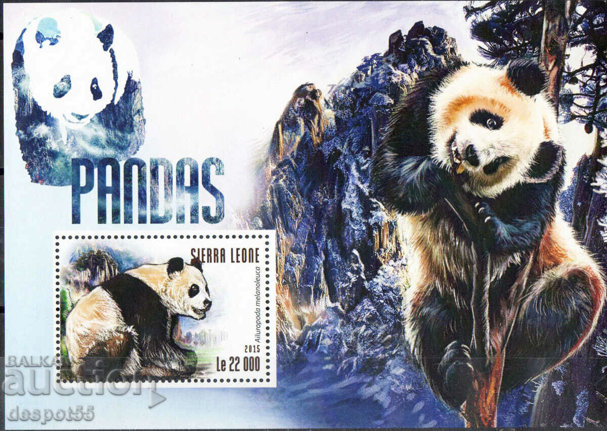 2015. Sierra Leone. Fauna - pandas. Block.