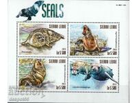 2015. Sierra Leone. Fauna - Seals. Block.