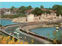 Old postcard - Nessebar, the Isthmus