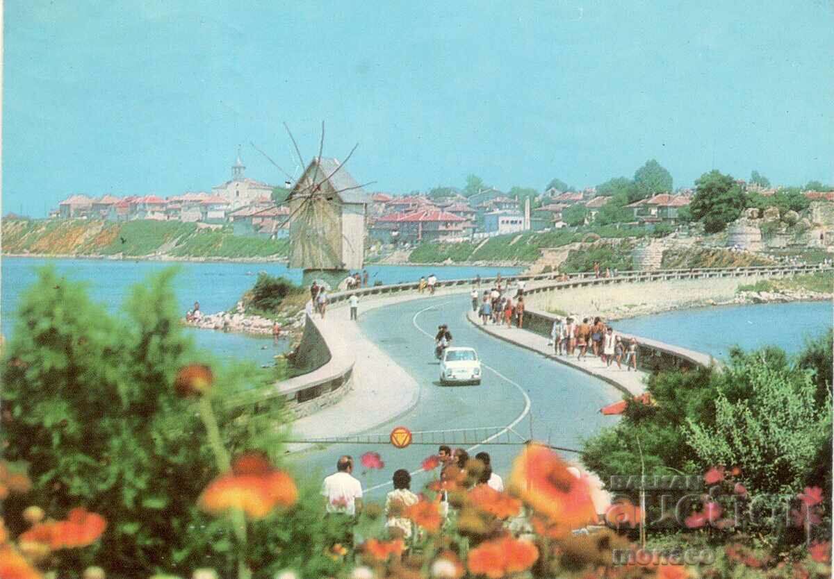 Old postcard - Nessebar, the Isthmus