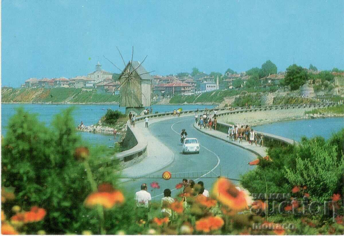 Old postcard - Nessebar, the Isthmus