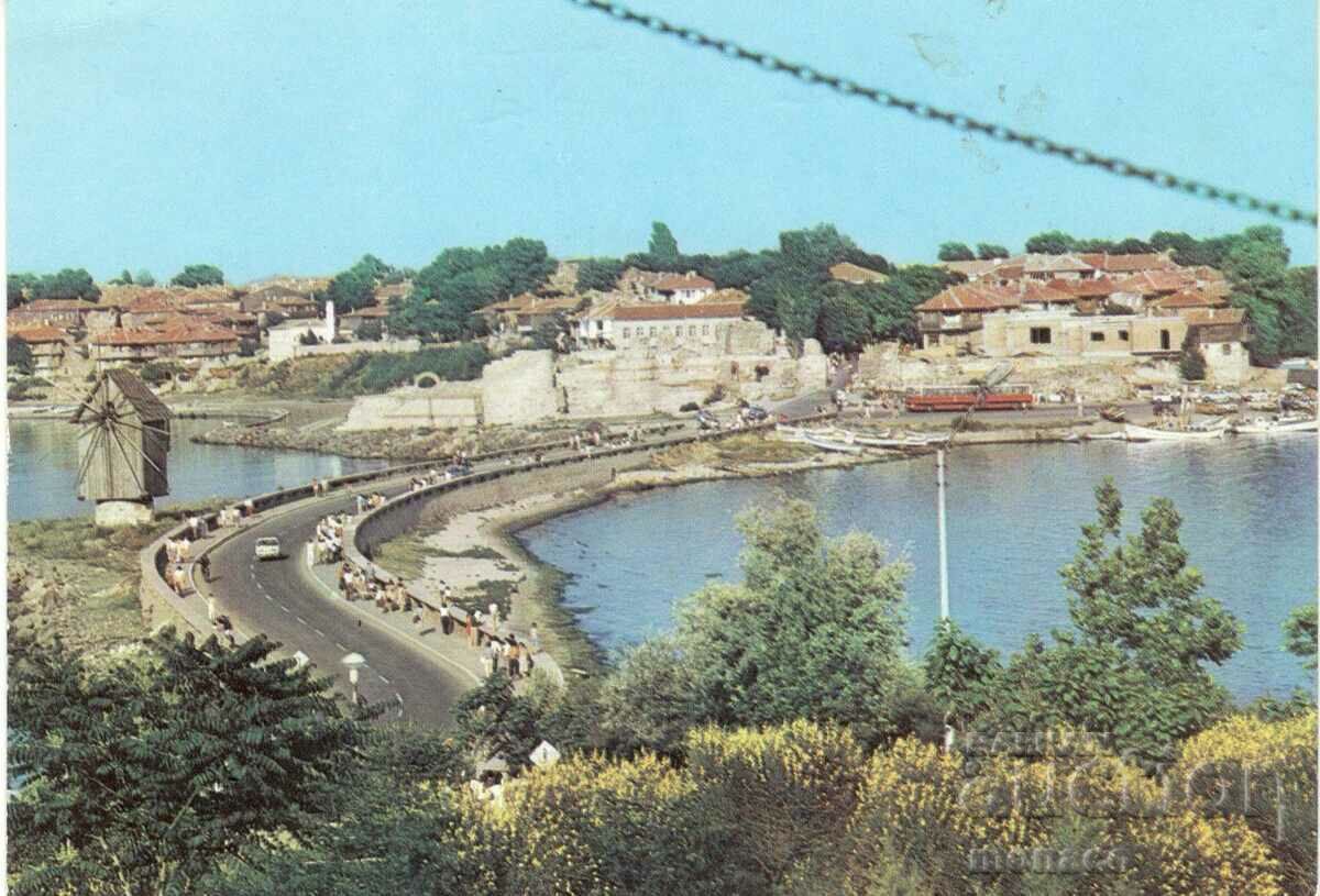 Old postcard - Nessebar, the Isthmus