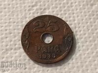 25 perechi 1938-0,01 cent