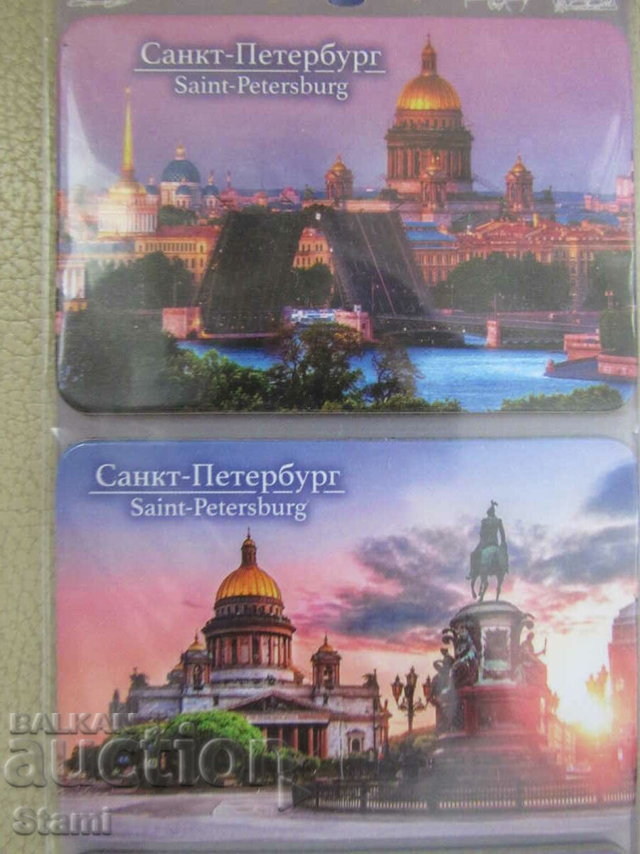 Auction Set of magnets from St. Petersburg, Russia-series-3 pieces Auction Set of magnets from St. Petersburg, Russia-series-3 pieces
