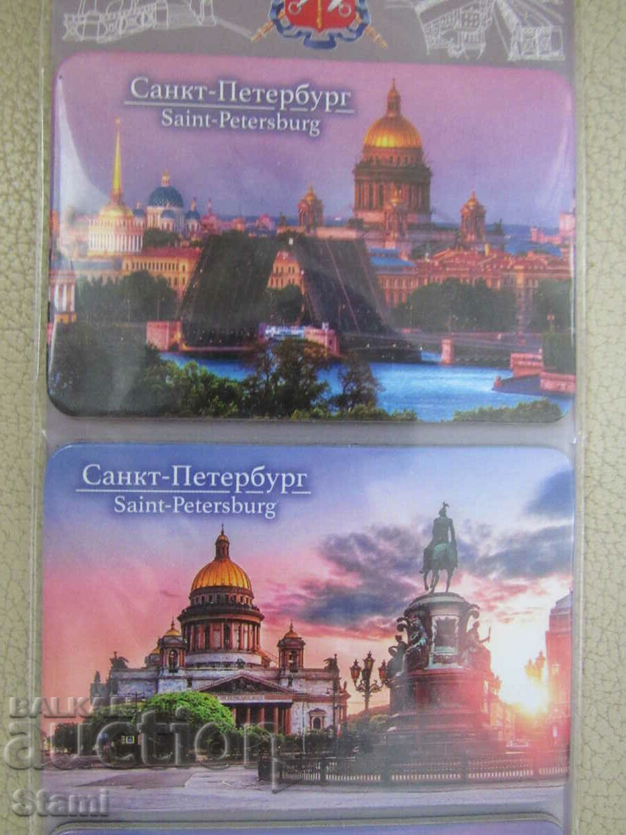 Delivery of Set of magnets from St. Petersburg, Russia-series-3 pieces Delivery of Set of magnets from St. Petersburg, Russia-series-3 pieces