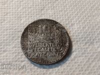 10 franci Franța 1933 Moneda de argint-0,01st