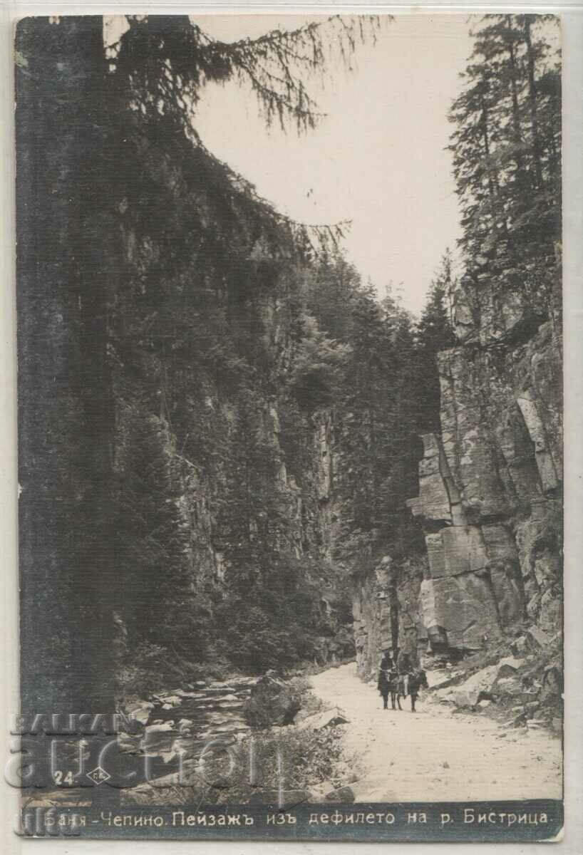 Bulgaria, Banya Chepino, Landscape around the gorge of the Bistrica river