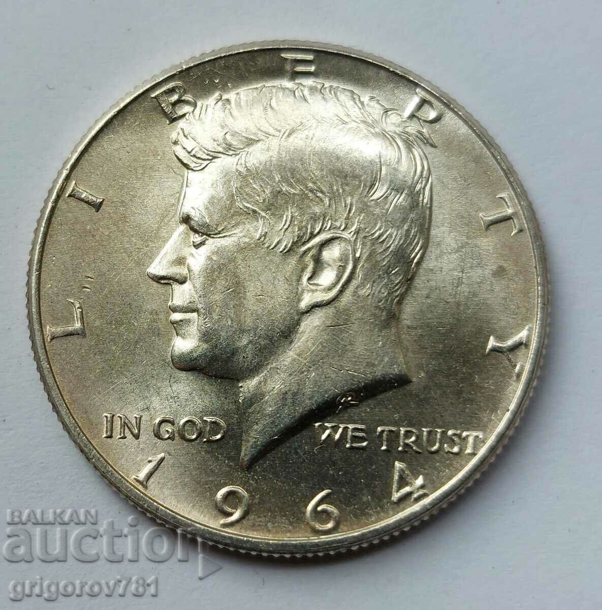 ΗΠΑ 1964 Kennedy Silver Half Dollar - #1 Silver Coin