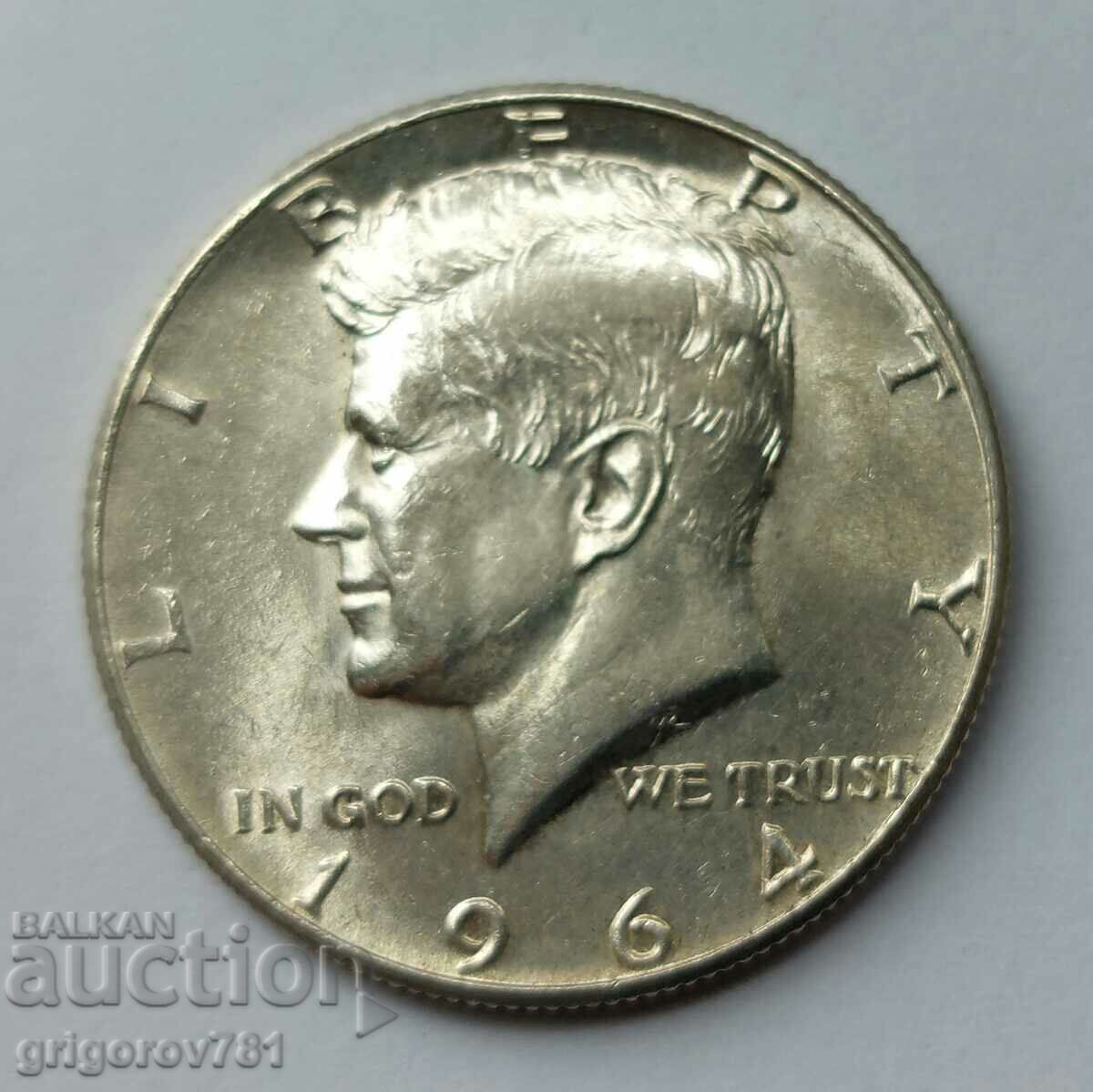 USA 1964 Kennedy Silver Half Dollar - Silver Coin #2