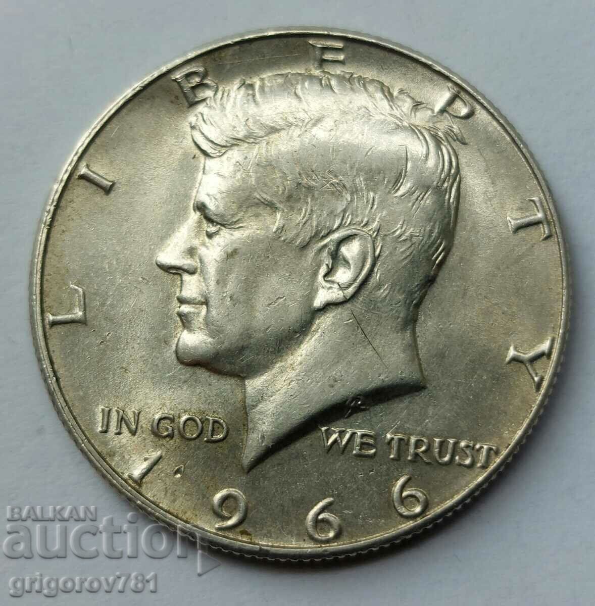 USA 1966 Kennedy Silver Half Dollar - Silver Coin #4