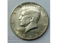 SUA 1966 Kennedy Silver Half Dollar - Moneda de argint #4