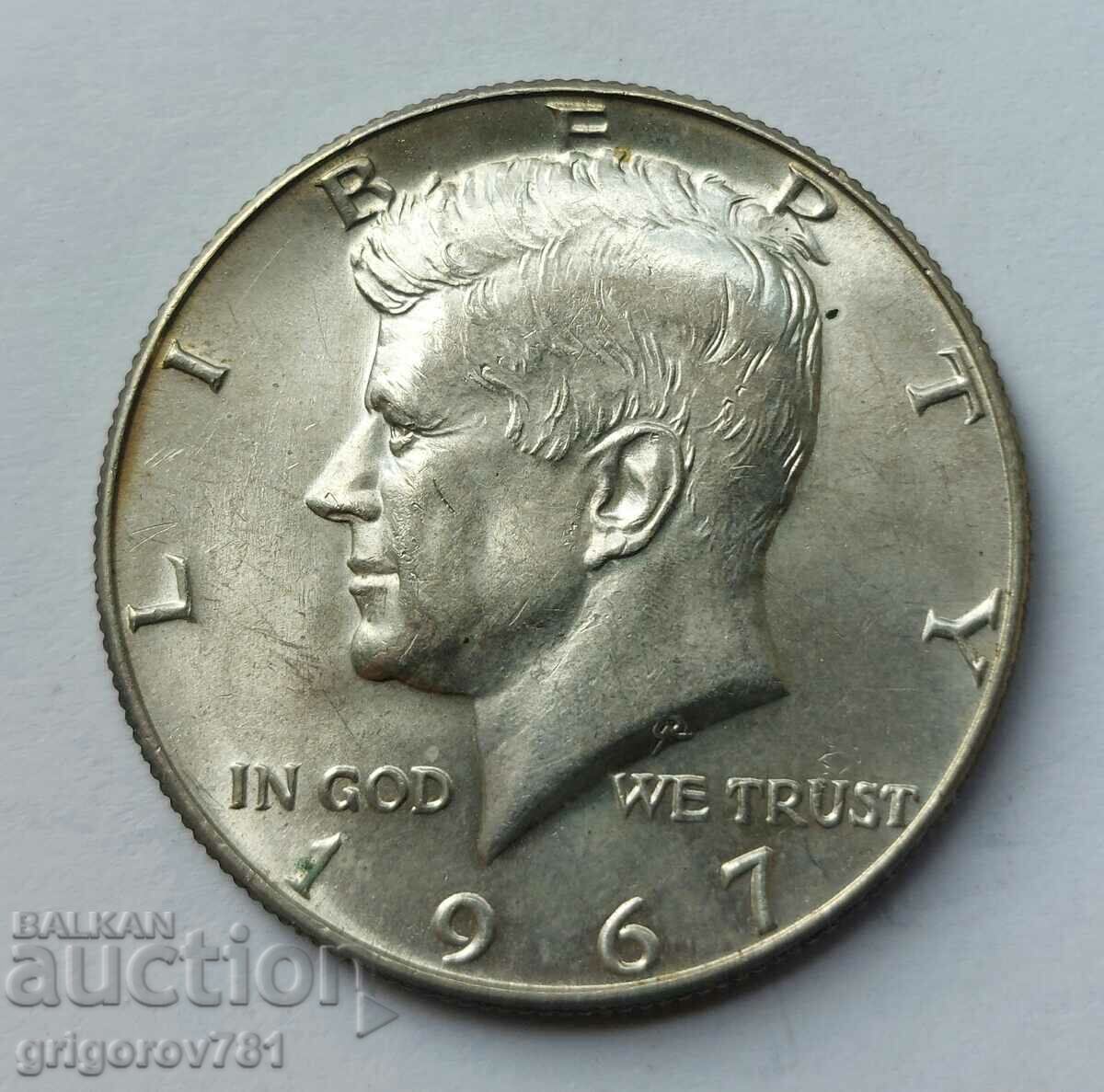 USA 1967 Kennedy Silver Half Dollar - Silver Coin #5