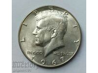 SUA 1967 Kennedy Silver Half Dollar - Moneda de argint #5