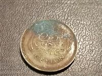 1943 Ceylon 25 cents Sri Lanka