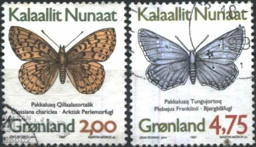 Stamps Fauna Insects Butterflies 1997 from Greenland