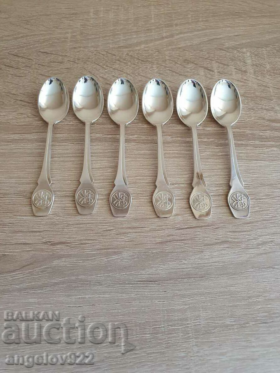 6 NS coffee spoons