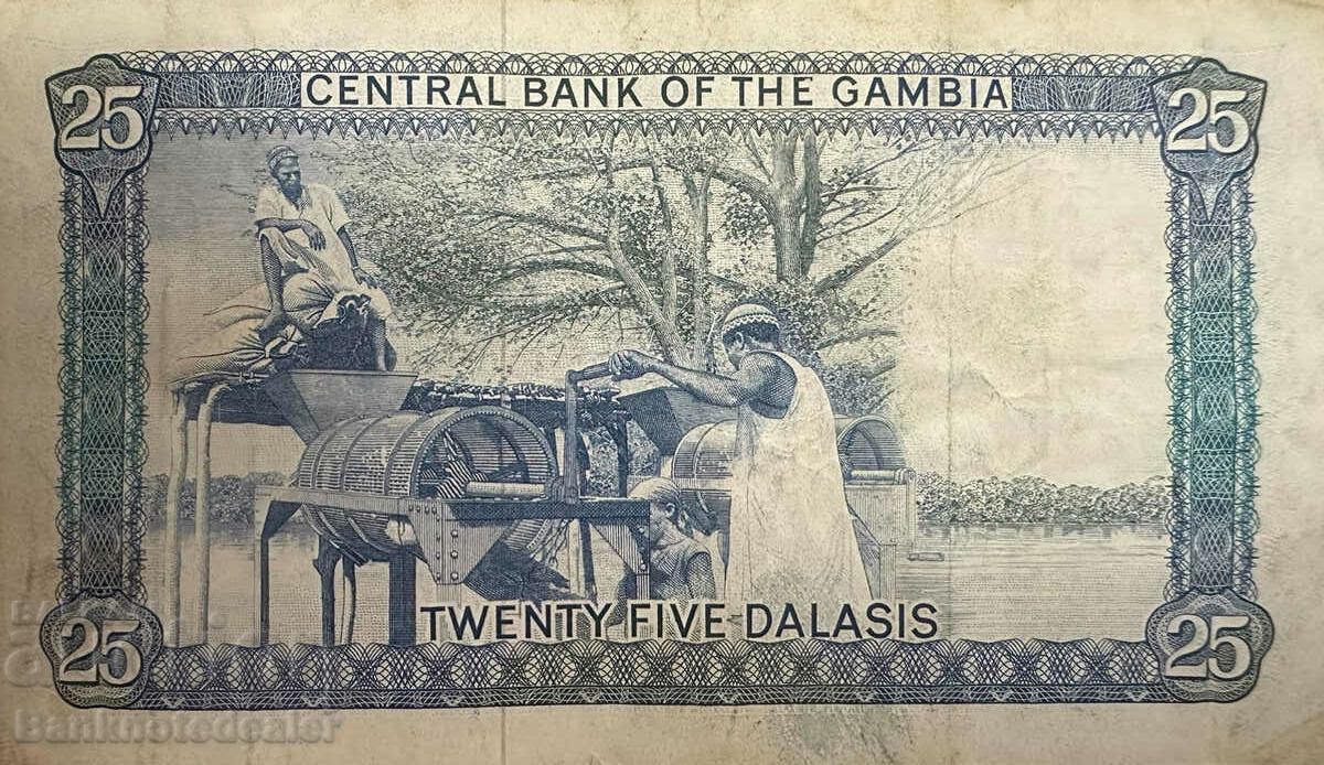 Gambia 25 Dalasis 1987 Pick 11a Ref 5873 with price 50.00 BGN | € 25.56 Gambia 25 Dalasis 1987 Pick 11a Ref 5873 with price 50.00 BGN | € 25.56