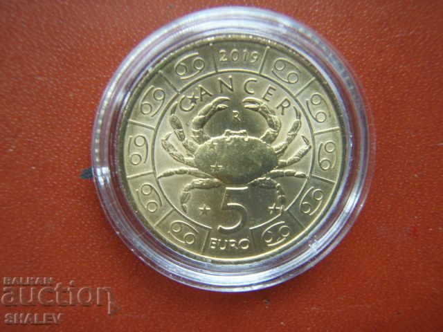 Delivery of 5 Euro 2019 San Marino "Cancer" - Unc (zodiac - cancer) Delivery of 5 Euro 2019 San Marino "Cancer" - Unc (zodiac - cancer)