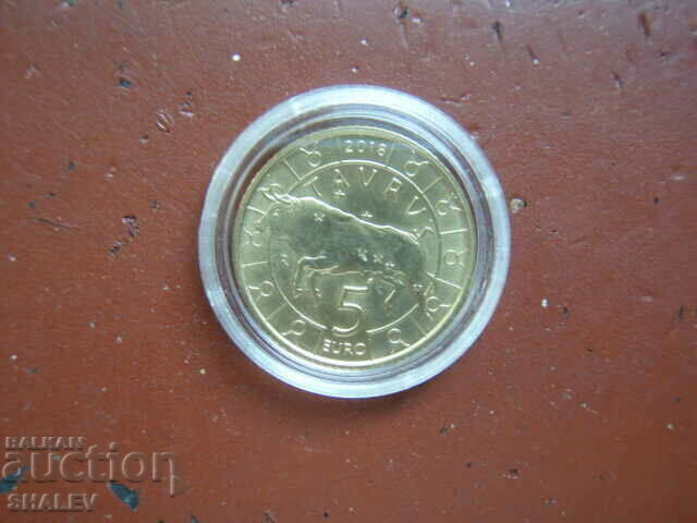 Auction 5 Euro 2018 San Marino "Taurus" - Unc (zodiac - Taurus) Auction 5 Euro 2018 San Marino "Taurus" - Unc (zodiac - Taurus)