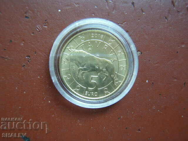 5 Euro 2018 San Marino "Taurus" - Unc (zodiac - Taurus) 5 Euro 2018 San Marino "Taurus" - Unc (zodiac - Taurus)